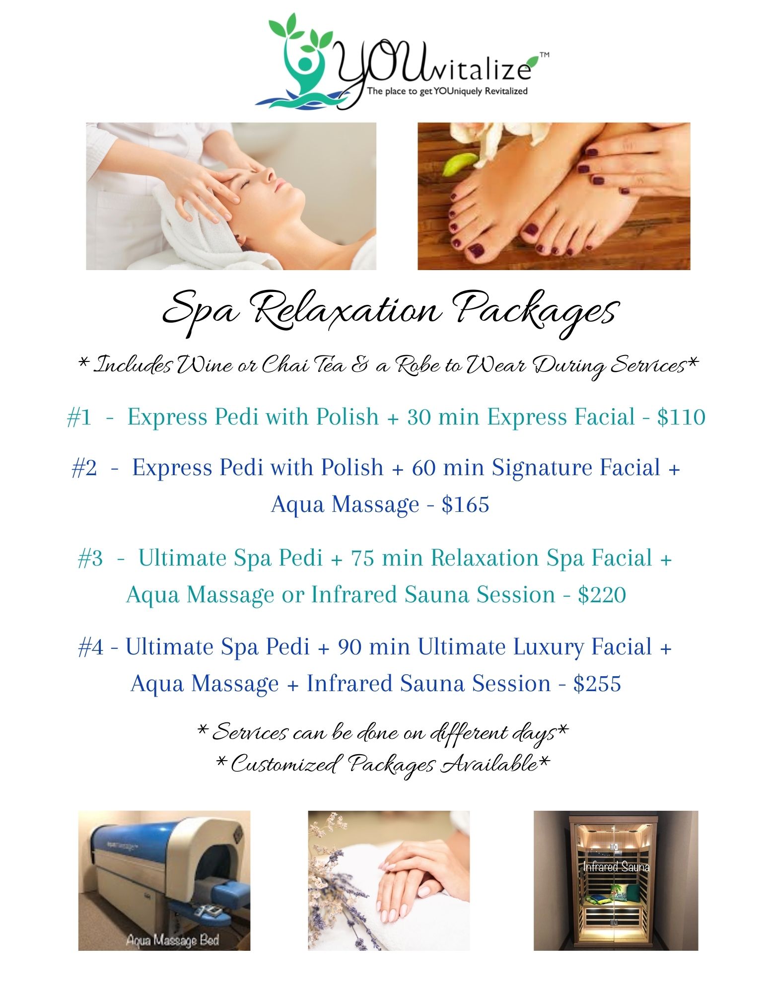 Spa Specials And Packages Youvitalize